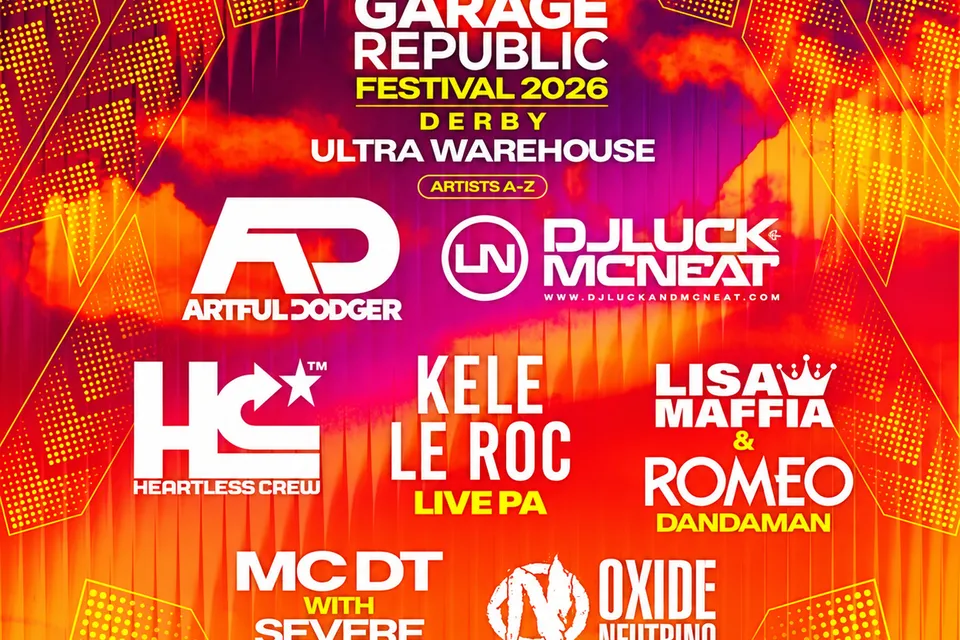 Garage Republic Festival Derby – Hotel & Ticket Package